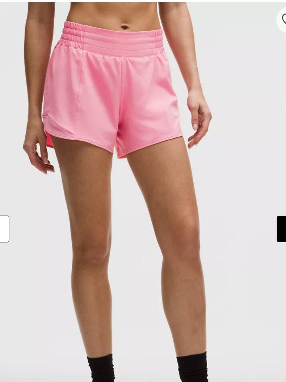 Lululemon NWT Hotty Hot High-Rise Lined Short 4" Candy Cloud Size 10